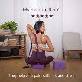 712012035764 CLEVER YOGA Leg Stretching Strap #2