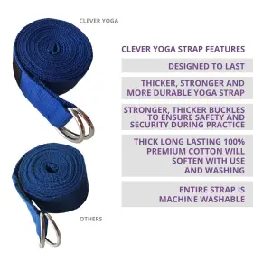 712012035764 CLEVER YOGA Leg Stretching Strap #3