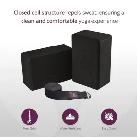 850004865408 CLEVER YOGA Blocks Pack Strap Light Sweat Foa #3