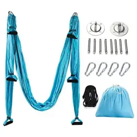 YSSN1BL YOGA Aerial Swing Sling Hammock Set Trapeze Inversion #2