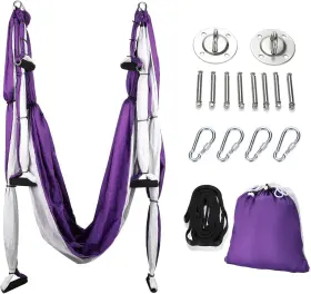 YSSN1PL YOGA Aerial Swing Hammock Extension Straps Ceiling