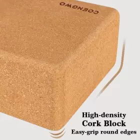 CW0006-CWUS-F1 COENGWO Yoga Block Cork Eco Handstand #2