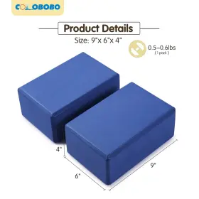 YJZ469-DBLU COLOBOBO Yoga Blocks Pack Eva Foam #2