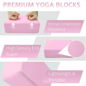 CH-YJZ-001 CONCHPEOPLE Yoga Blocks Pack Foam Improve Slip Ex #3