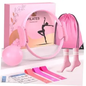 793898451664 CONSRIPIE Pilates Workouts Set Women Ring Pink 793898451664 CONSRIPIE Pilates Workouts Set Women Ring Pink