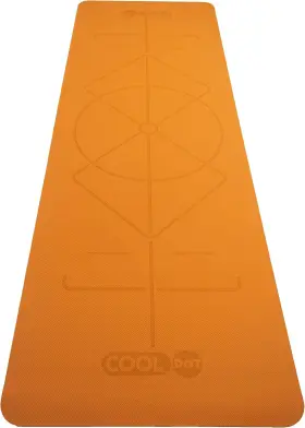 Cd-ftm-parent COOLDOT Alignment Yoga Mat Slip Natural Rubber