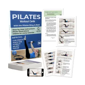 860012679041 CORE TIME PILATES Workout Cards Beginners Deck