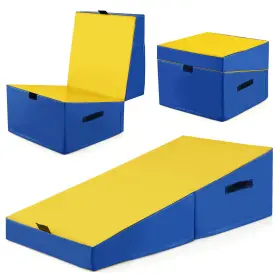 US-2HCST05652 COSTWAY Gymnastics Tumbling Mat Folding Incline