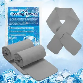 COSWEET-3PCS-GREY-NECK-TOWEL COSWEET Mini Pva Cooling Towels