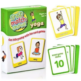 070000564524 COVELICO Yoga Cards Fun Pretzels Kid Exercises