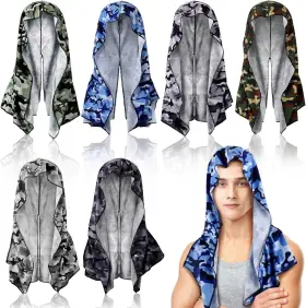 DIN-CRAFTYDREAM-9 CRAFTYDREAM Cooling Hoodie Towel Camouflage