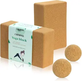 RM-01 CREHNIL High Density Cork Wood Yoga Blocks Pack Pilates RM-01 CREHNIL High Density Cork Wood Yoga Blocks Pack Pilates