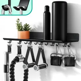 T-SHELF-1T CROSTICE Floating Wall Mount Gym Rack Organizer