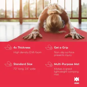 796520355354 CROWN SPORTING GOODS Yoga Cloud Exercise Mat #3