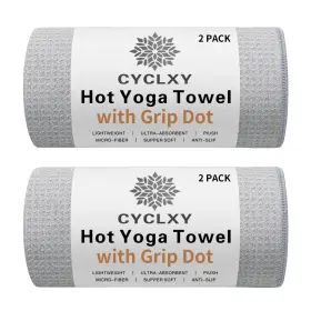 YOGATOWEL-02 CYCLXY Pack Yoga Towel Grip Dot Stickyfiber Mat