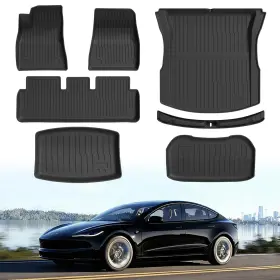 730265446670 CYVAJIVE Floor Trunk Mat Tesla Highland Weather