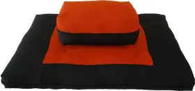 Zzsetblk-red DANFUTON Zafu Zabuton Meditation Yoga Posture