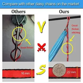 611968360480 DASKING Climbing Straps Daisy Chain Yoga #3