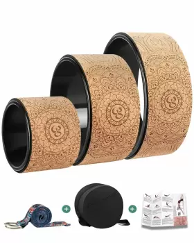 770651449052 DASPOM Yoga Wheel Cork Stretching Roller Slip 770651449052 DASPOM Yoga Wheel Cork Stretching Roller Slip