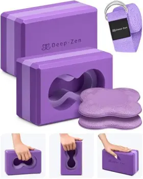 198715360875 DEEP-ZEN Yoga Blocks Wrist Pack Knee Pads #2