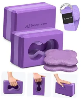 198715360875 DEEP-ZEN Yoga Blocks Wrist Pack Knee Pads