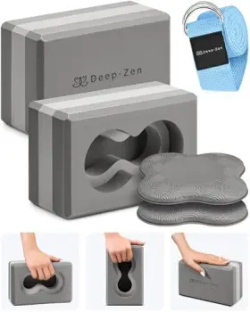 198715579345 DEEP-ZEN Yoga Blocks Wrist Pack Knee Pads #2