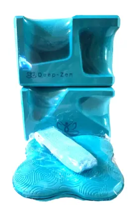 705353368745 DEEP-ZEN Pro Yoga Blocks Pack Wrist Knee Pads