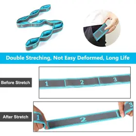 793707878941 DEHUB Stretch Strap Elastic Yoga Stretching Loop #3