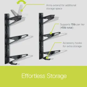799403310952 DELTA CYCLE HOME Snowboard Ski Rack Wall Shelf #3