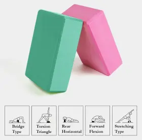 DY02 DH Yoga Block Brick Foam Exercise Gym Tools Pack Sport
