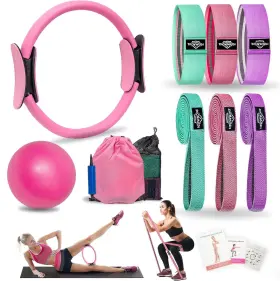 FBA-8-PLT-C DICYWUDI Pilates Women Workouts Fabr Kit