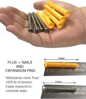 HAMMOCKHUP8M26 DIIG Hammock Pad Plates Staple Ring Hook Wall #3