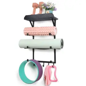 744173286952 DOCMON Yoga Mat Holder Wall Rack Gym