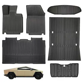 Eauto Life Ealtc2025 Tpe Floor Mats Full Set 6-piece For Tesla Cybertruck Premium Odorless All-wea