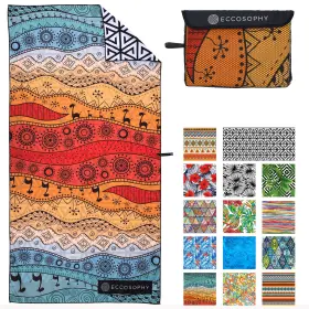 Eccosophy Esmbt01mar Microfiber Beach Towel -sand Free Towels Are Quick Large Marrakesh
