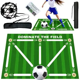 ECENUR-03 ECENUR Football Footstep Training Mat Soccer Skills