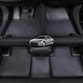 Ekr Ekrcamrymats26 Custom Fit Camry Car Floor Mats For Select Toyota 2025 2026 - Leath