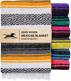 9E-2RMD-Q5G6 EL PASO DESIGNS Mexican Yoga Blanket Colorful