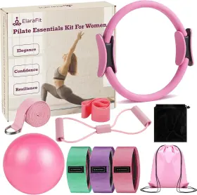 445009785788 ELARAFIT Pilates Women Ring Ball Set Magic Hoop 445009785788 ELARAFIT Pilates Women Ring Ball Set Magic Hoop