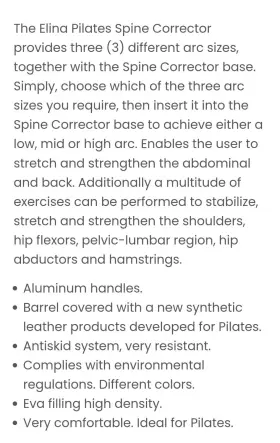 8421941006647 ELINA PILATES Studio Spine Corrector #3