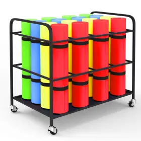 LY01 ELVEBUKA Yoga Mat Storage Rack Wheels Holder Basket Ho