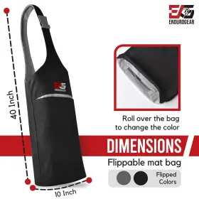 197644679881 ENDUROGEAR Yoga Mat Bag Canvas Carrier Zipper #2