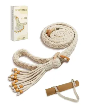 EPT-YG3 EPTUSMEY Yoga Mat Handmade Braided Boho Bead Tassel