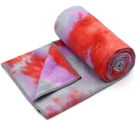 TZ-QD001-ZR EUNZEL Yoga Towel Mat Grip Dots Sweat Absorbent