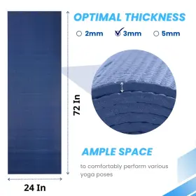843203089577 EVERYDAY YOGA Slip Exercise Fitness Mat Eco Anti #3