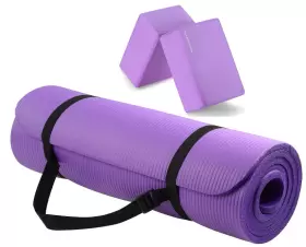 018713628114 EVOLVE BY GAIAM Reversible Yoga Mat Granite