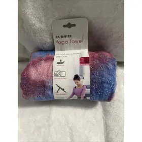 714415517526 EVRIFIT Yoga Grippy Mat Towel Absorbent Secures
