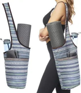 758762941962 EWEDOOS Yoga Mat Bag Pocket Namaste