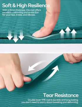 758762942037 EWEDOOS Eco Yoga Mat Alignment Tpe Slip #3