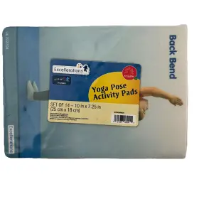 222704 EXCELLERATIONS Kids Yoga Pose Activity Pads Exercises